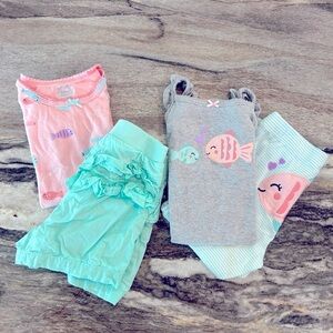 🐠Adorable and Fun 4 piece Summer Infant outfit Bundle! - Size 24 months! 🐟